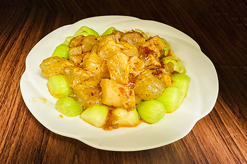 ma-la beef tendon 麻辣牛筋 <img title='Spicy & Hot' align='absmiddle' src='/css/spicy.png' /> <img title='Spicy & Hot' align='absmiddle' src='/css/spicy.png' />